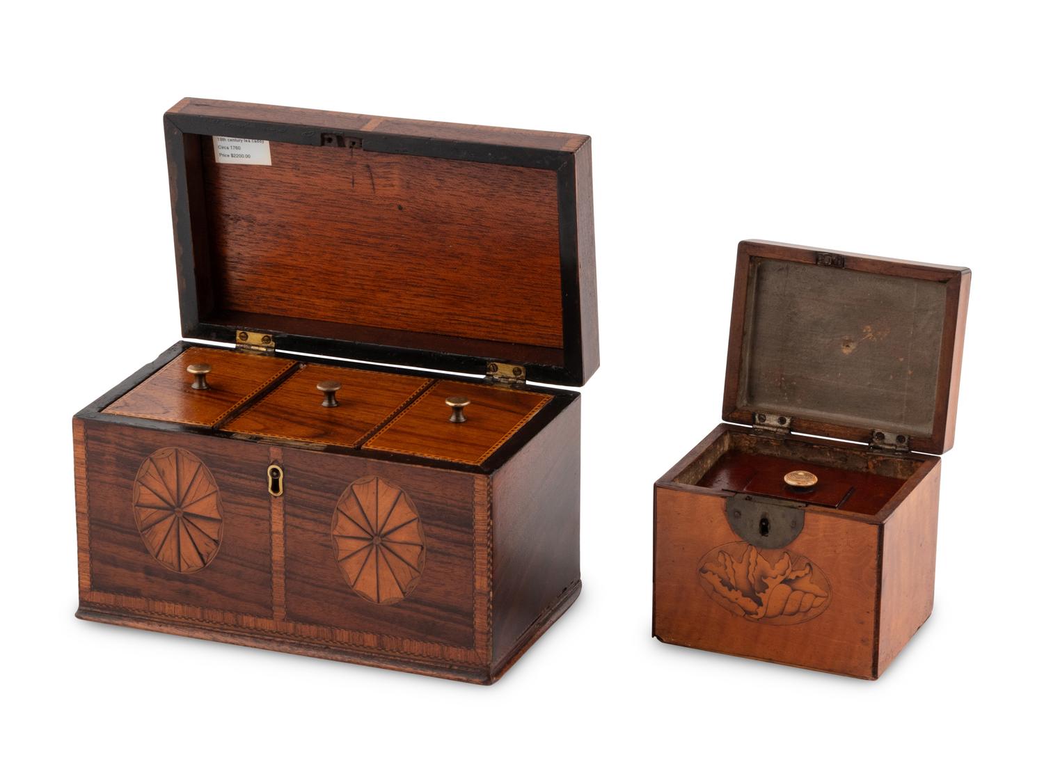 Two English Tea Caddies