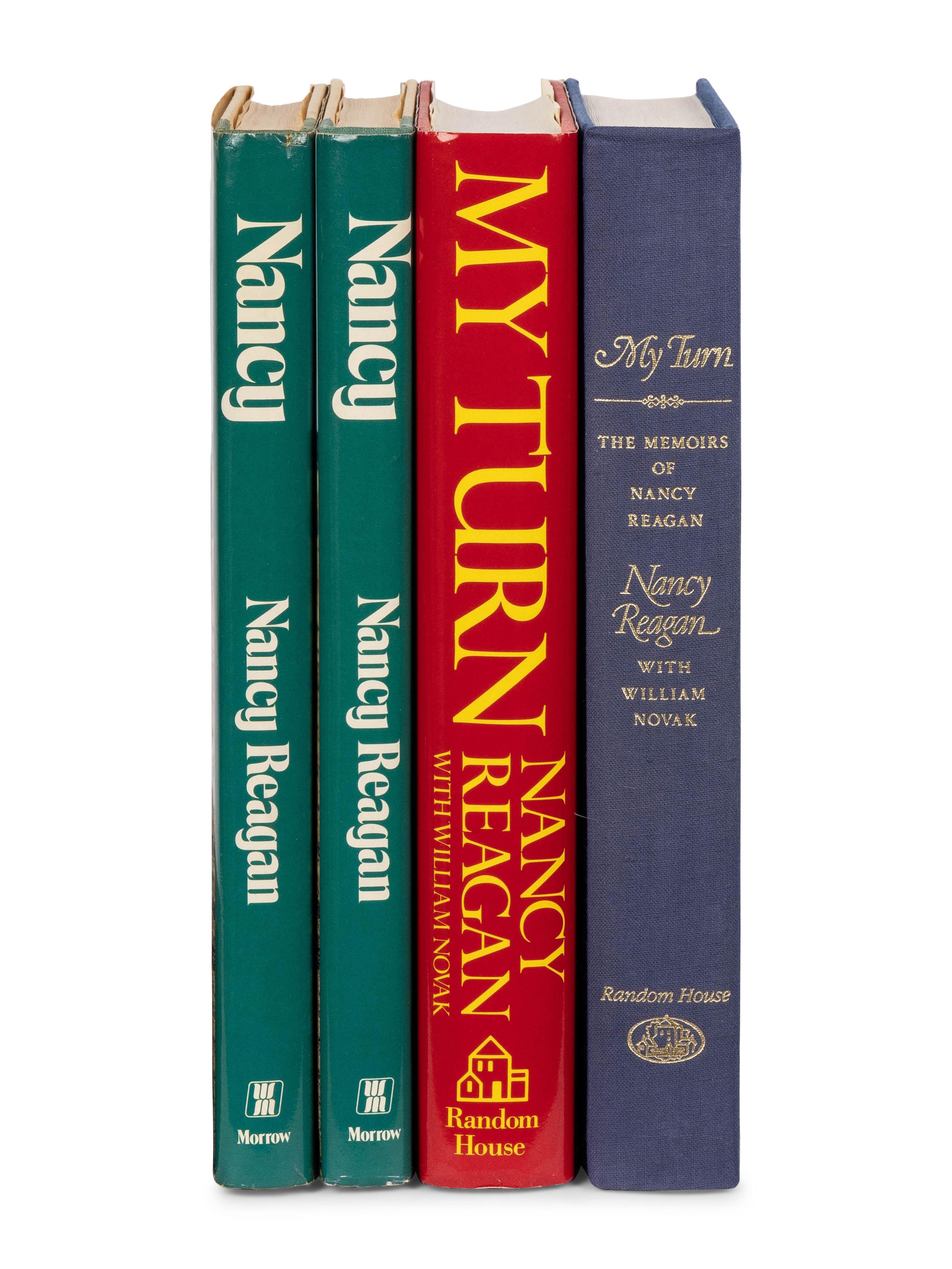 REAGAN, Nancy Davis (1921-2016). A group of 4 signed works, comprising: