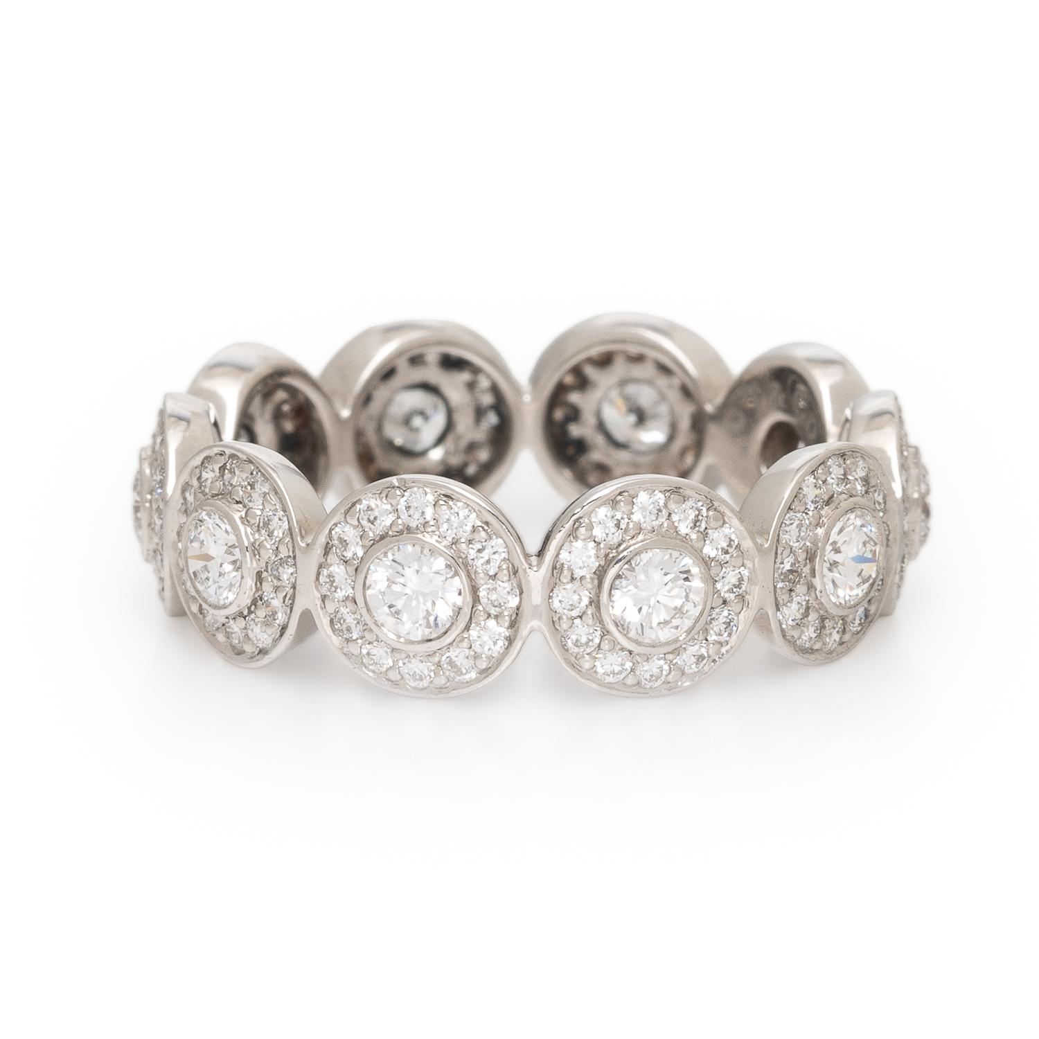 Tiffany & Co., Diamond and Platinum 'Circlet' Ring