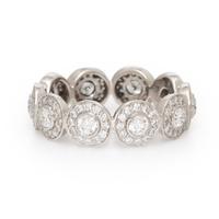 Tiffany & Co., Diamond and Platinum 'Circlet' Ring