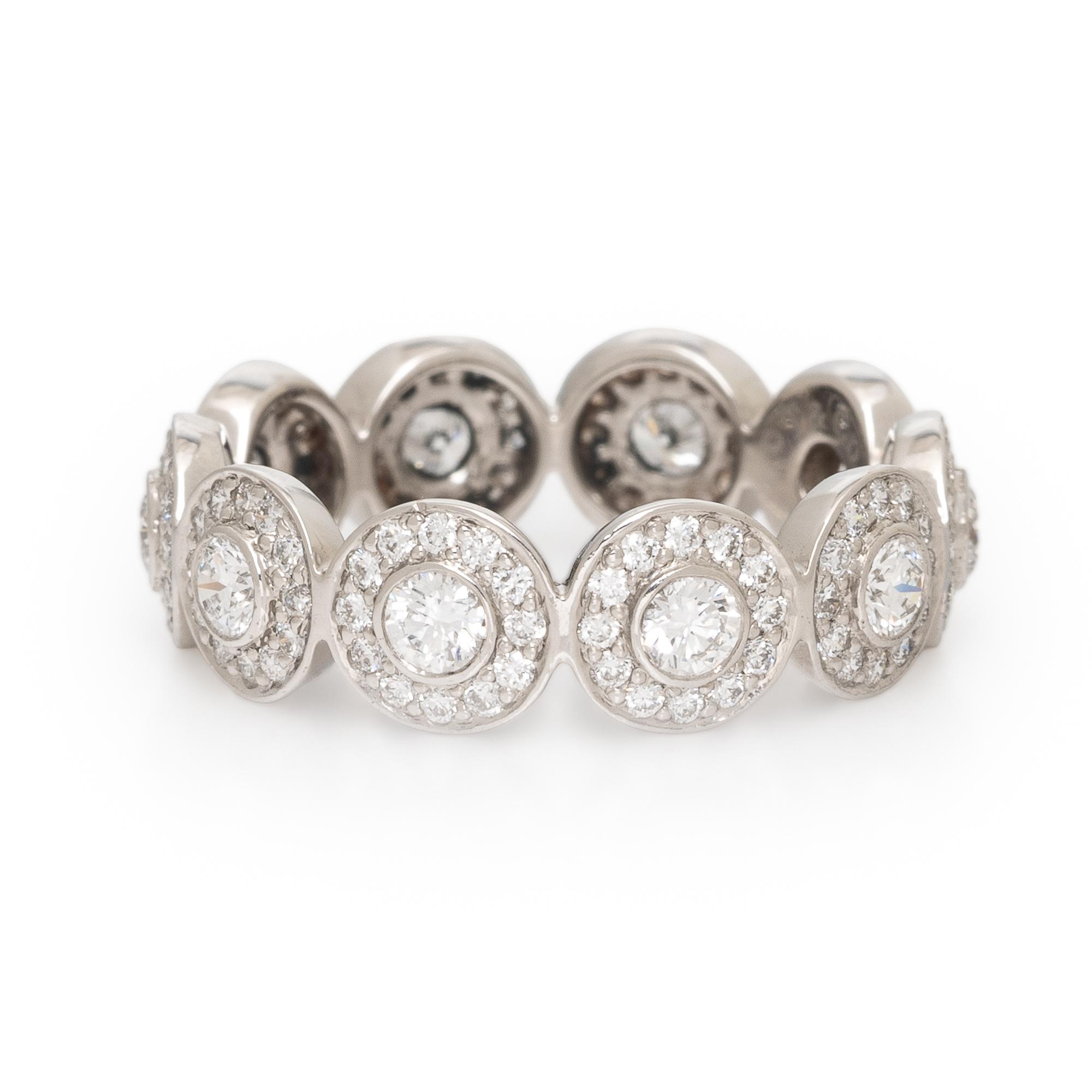 Tiffany & Co., Diamond and Platinum 'Circlet' Ring