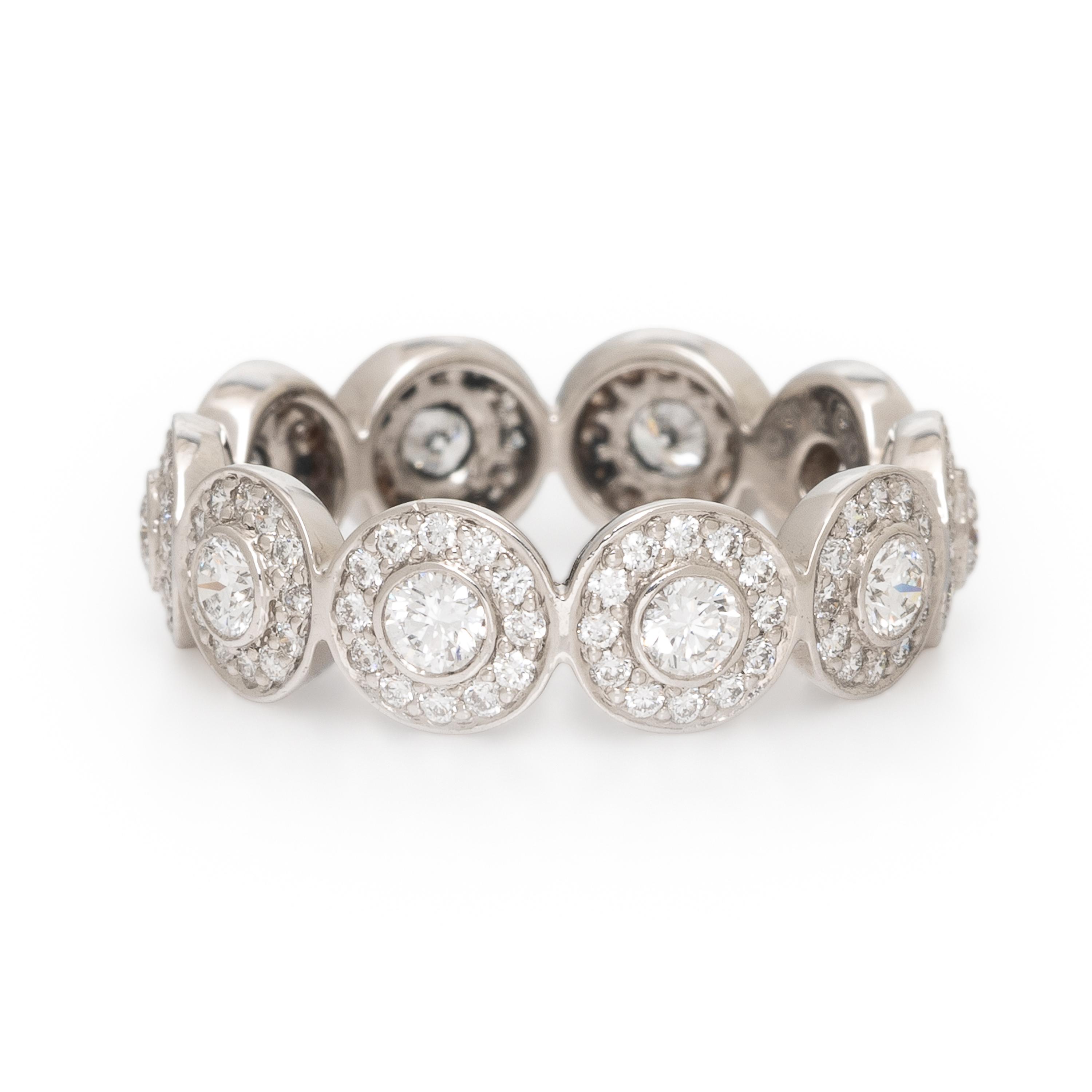 Tiffany & Co., Diamond and Platinum 'Circlet' Ring