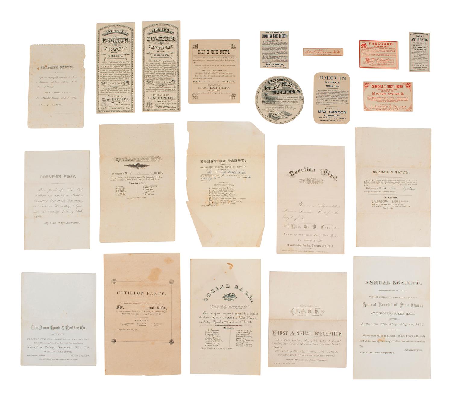 [AMERICANA]. Letters, documents, and ephemera, from the Estate of Carroll J. Delery III.