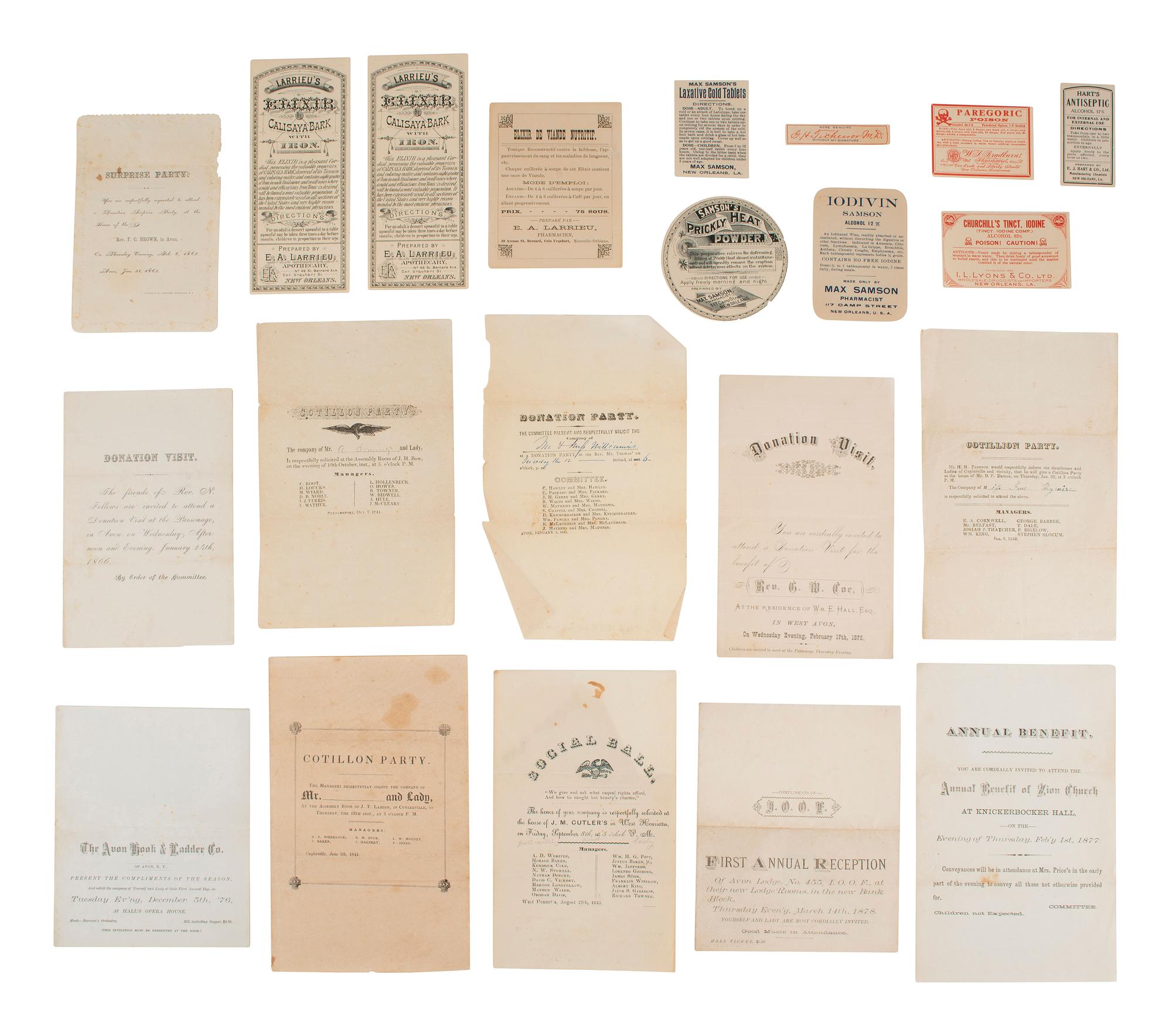 [AMERICANA]. Letters, documents, and ephemera, from the Estate of Carroll J. Delery III.