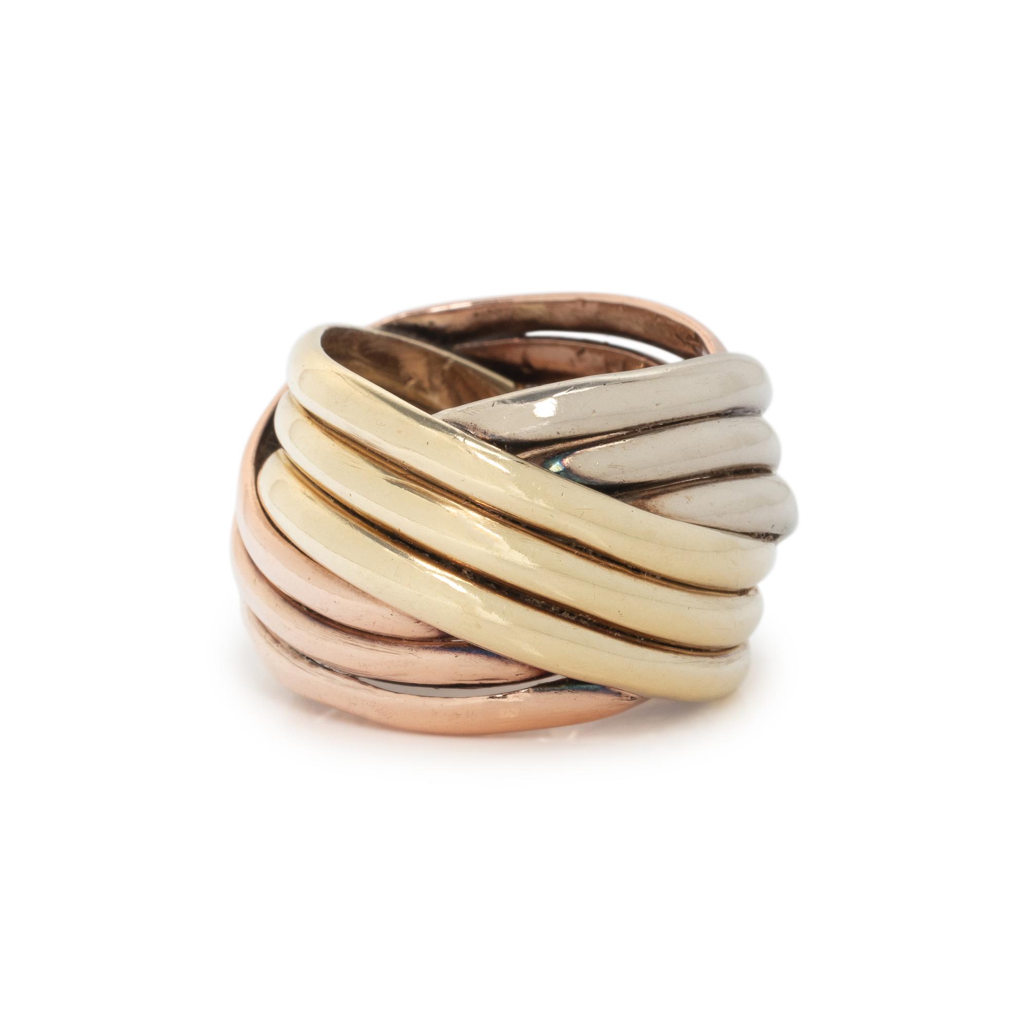TRICOLOR GOLD RING