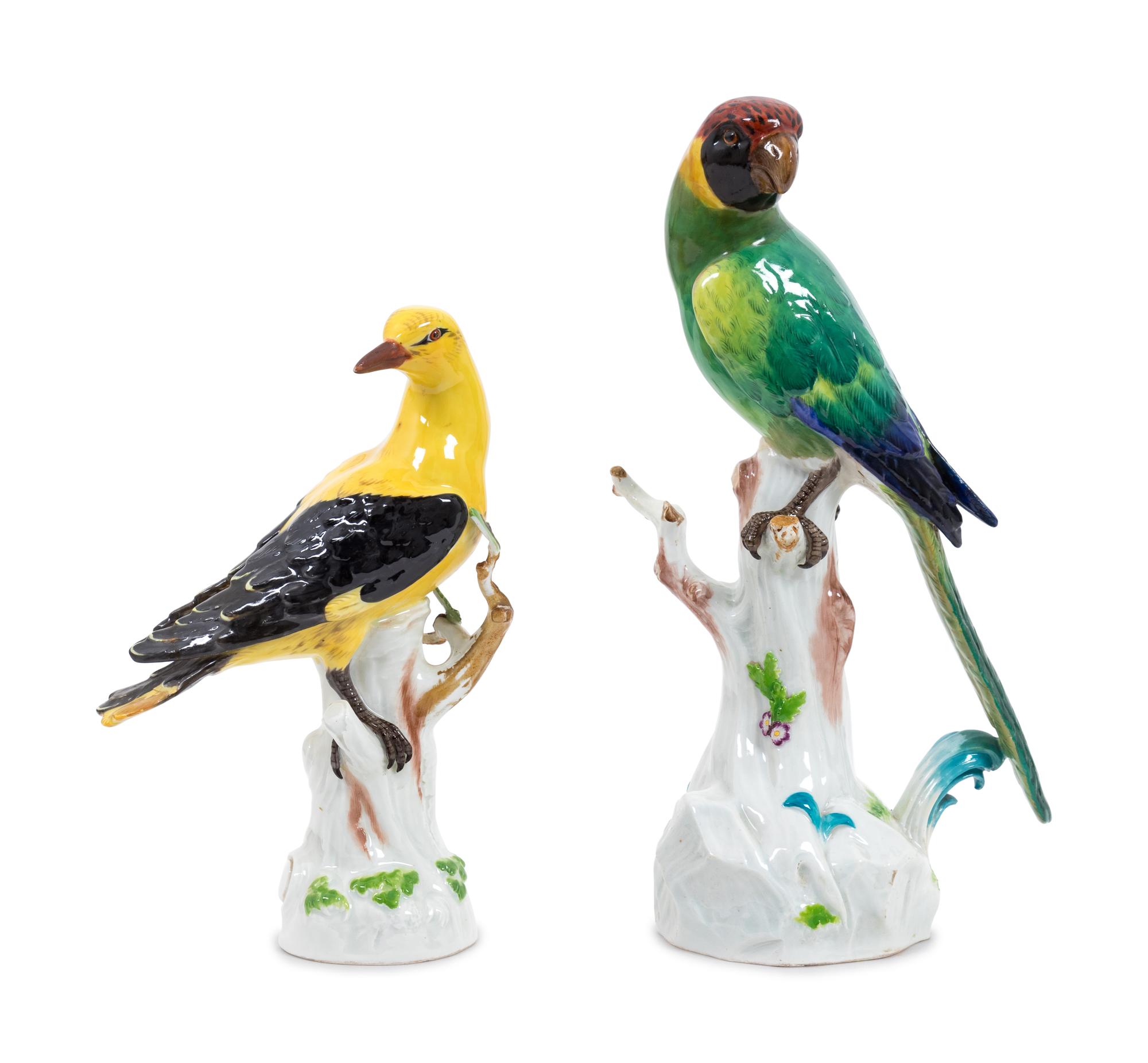 Two Meissen Porcelain Models of Birds — 19TH CENTURY