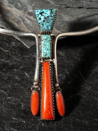 Award Winning Sterling Silver Ram's Horn Necklace