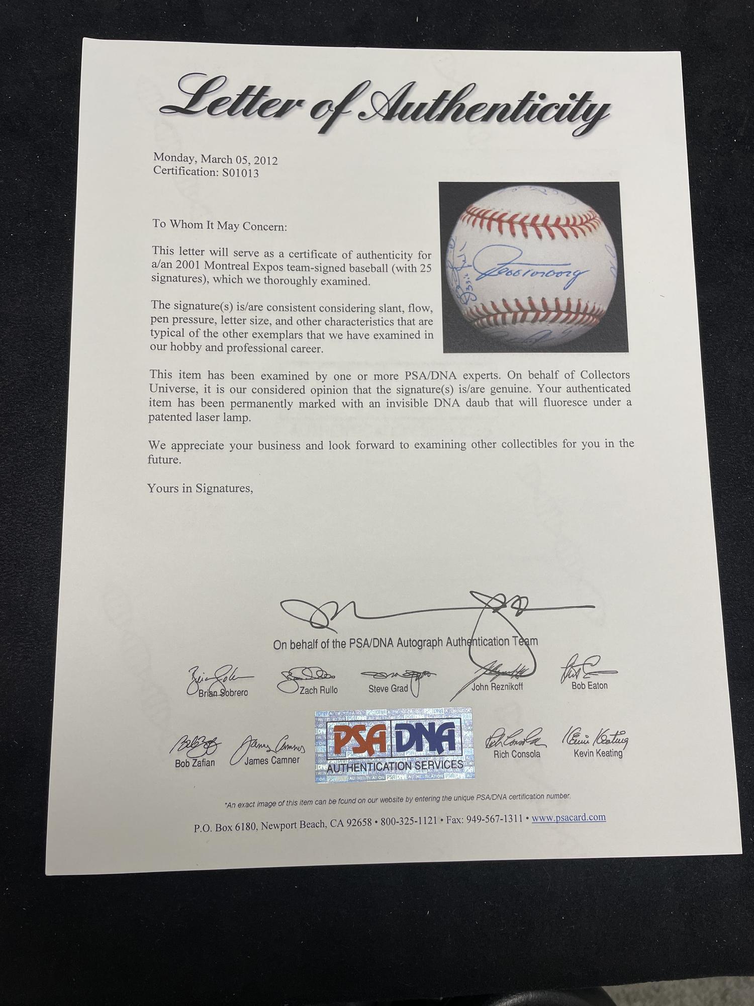 A Large Group of Assorted 1970s-2000s Montreal Expos Team Signed Autograph Baseballs,