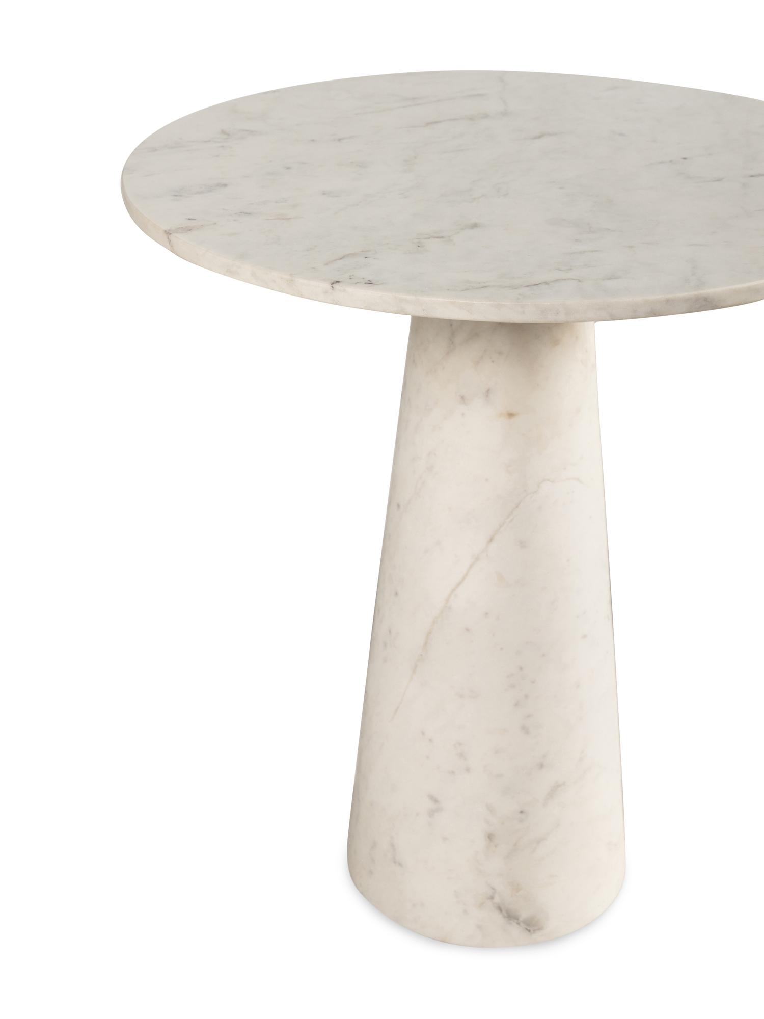 A Pair of Contemporary Marble Side Tables