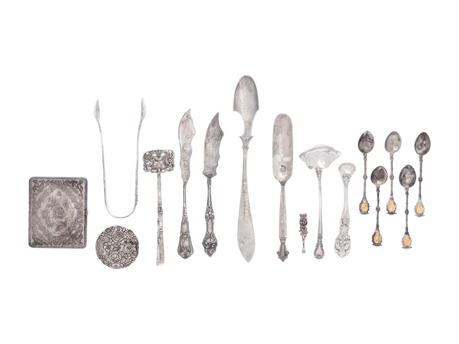 A Collection of Silver and Silver Mounted Articles