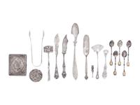 A Collection of Silver and Silver Mounted Articles