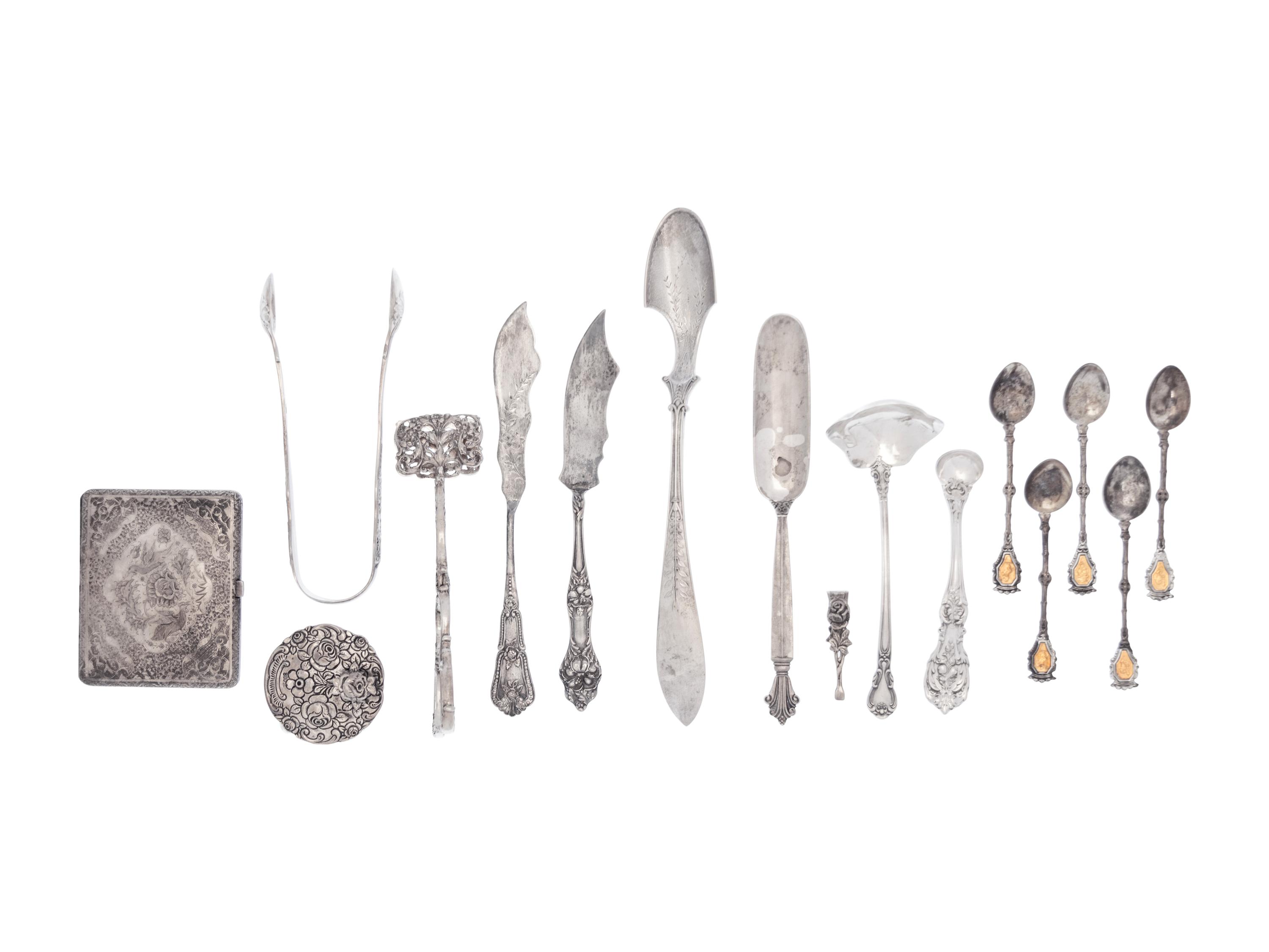A Collection of Silver and Silver Mounted Articles