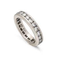 DIAMOND AND PLATINUM ETERNITY BAND