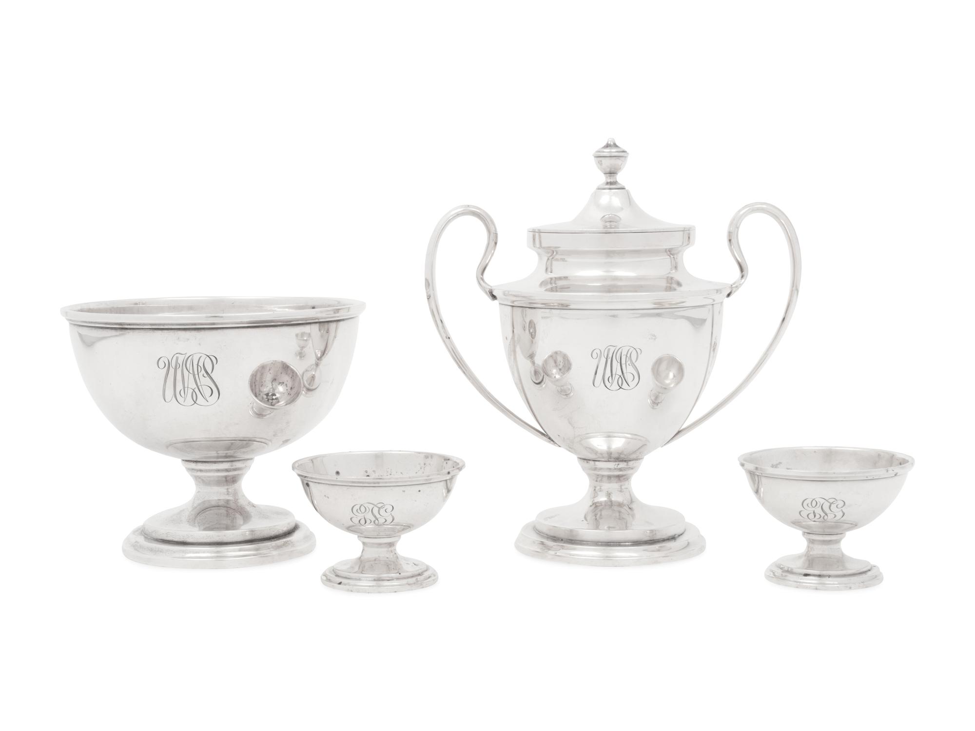 Four American Silver Hollowware Articles