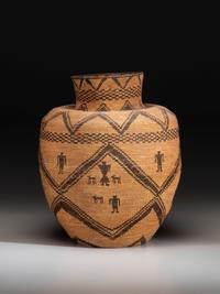 Apache Figural Basketry Olla