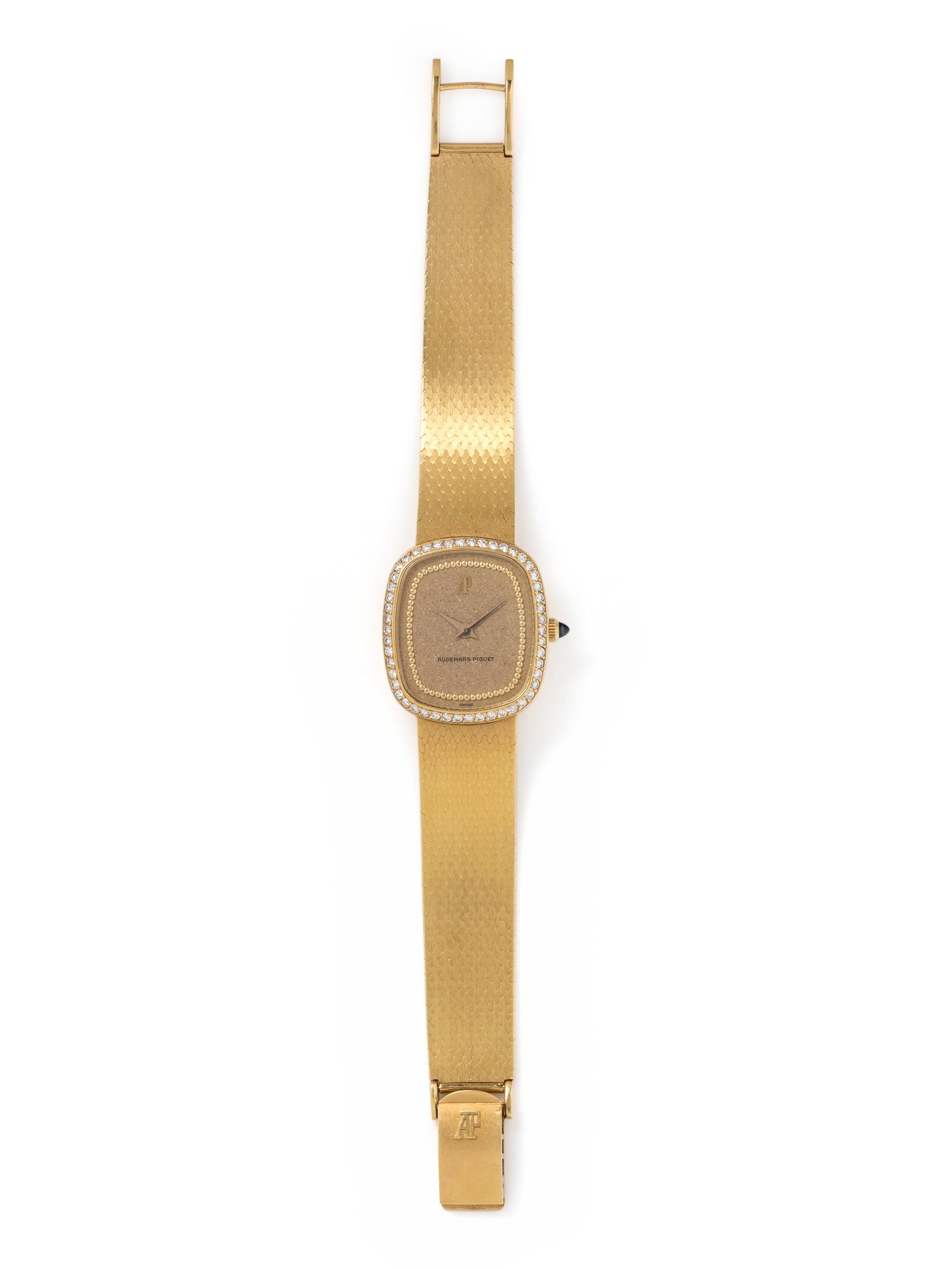 AUDEMARS PIGUET, 18K YELLOW GOLD AND DIAMOND WRISTWATCH