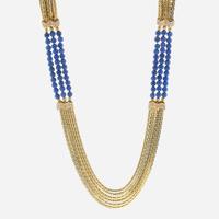 An 18K Gold Lapis Lazuli Multi-Strand Diamond Necklace Marsha Breslow