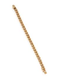 YELLOW GOLD DOUBLE ROPE CHAIN BRACELET