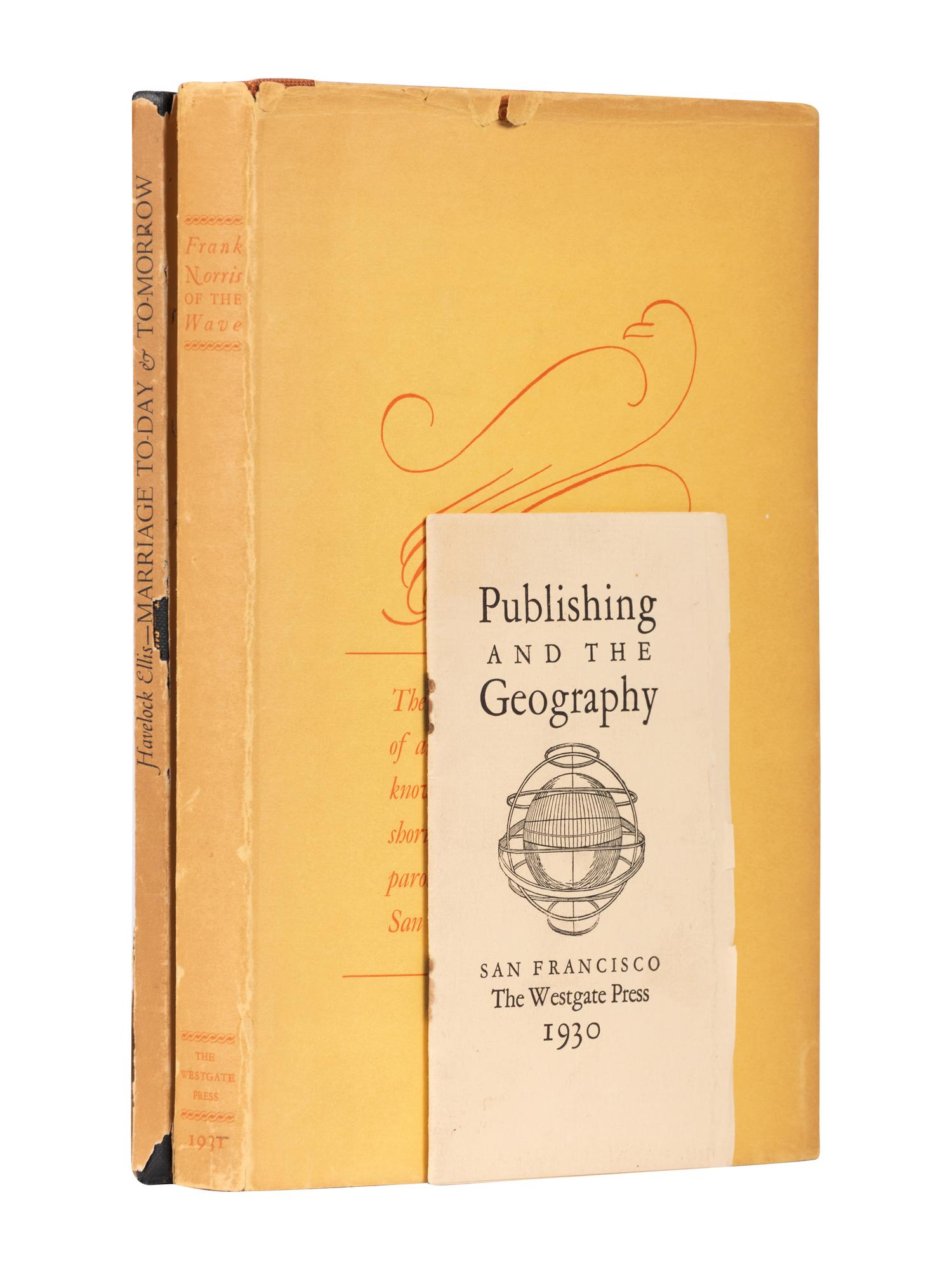 [WESTGATE PRESS]. A group of 3 works printed by the Westgate Press, comprising: