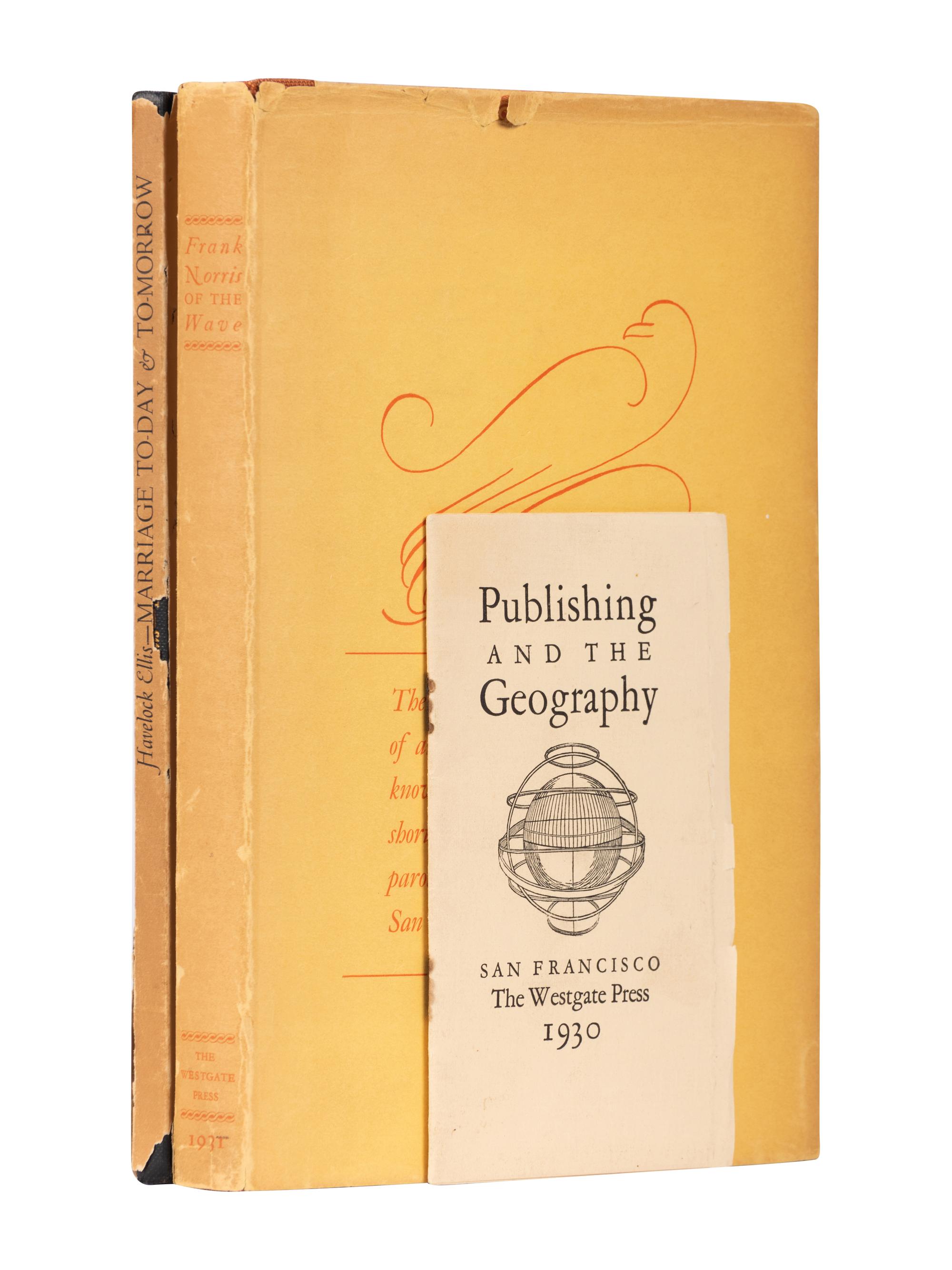 [WESTGATE PRESS]. A group of 3 works printed by the Westgate Press, comprising: