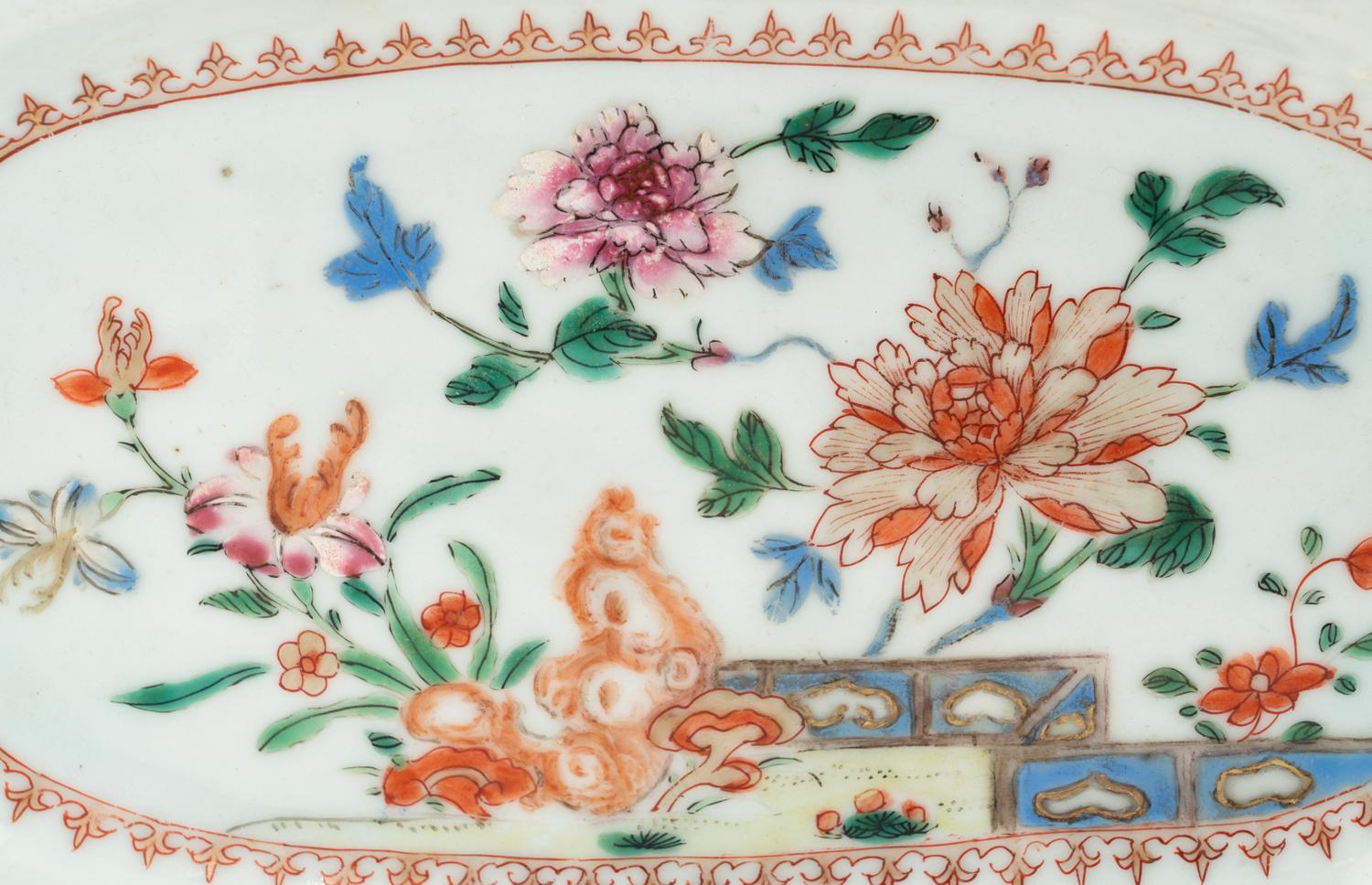 Two Chinese Export Porcelain Plates