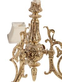 An Aesthetic Style Brass Three-Light Chandelier