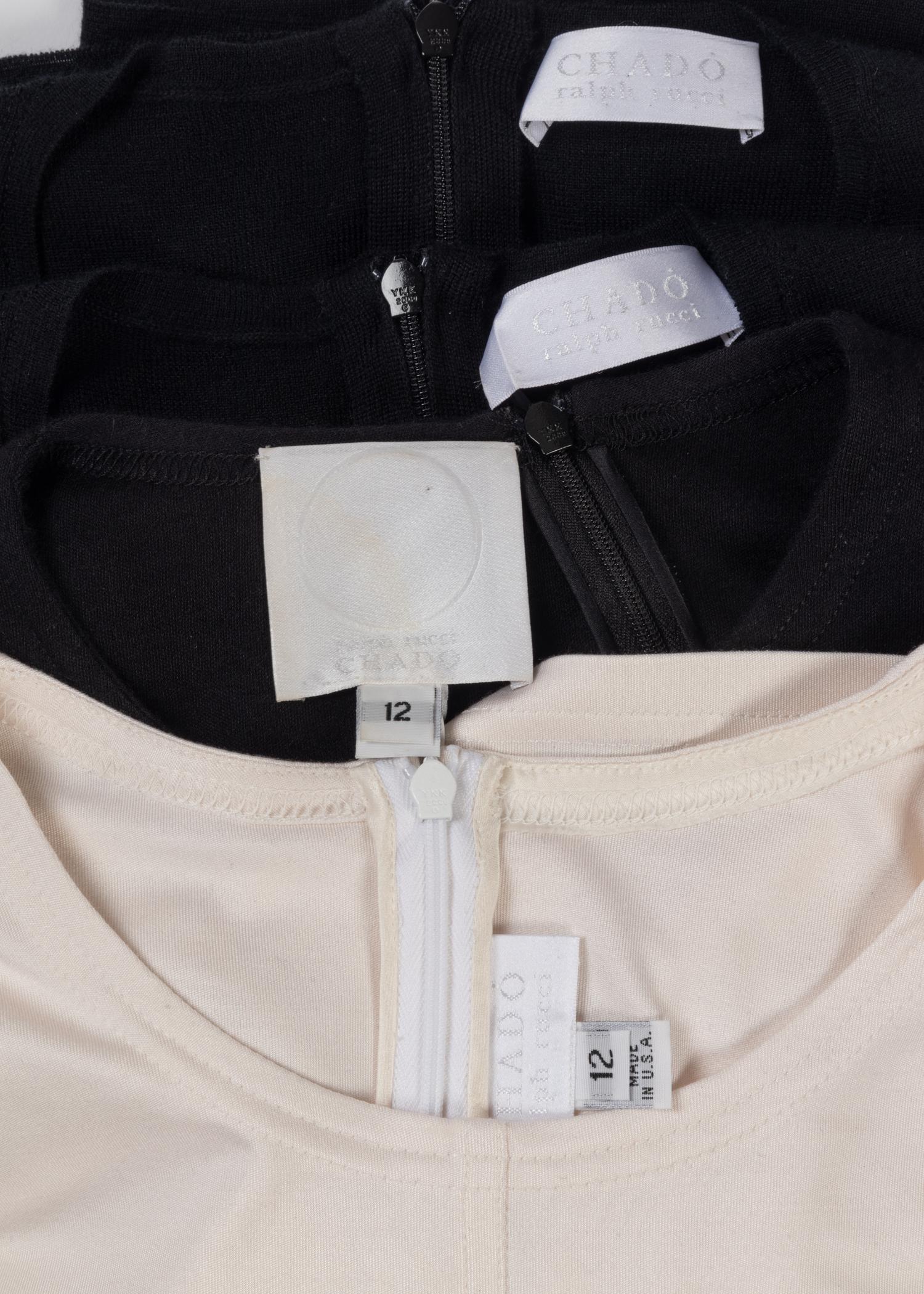 Four Ralph Rucci Knit Tops