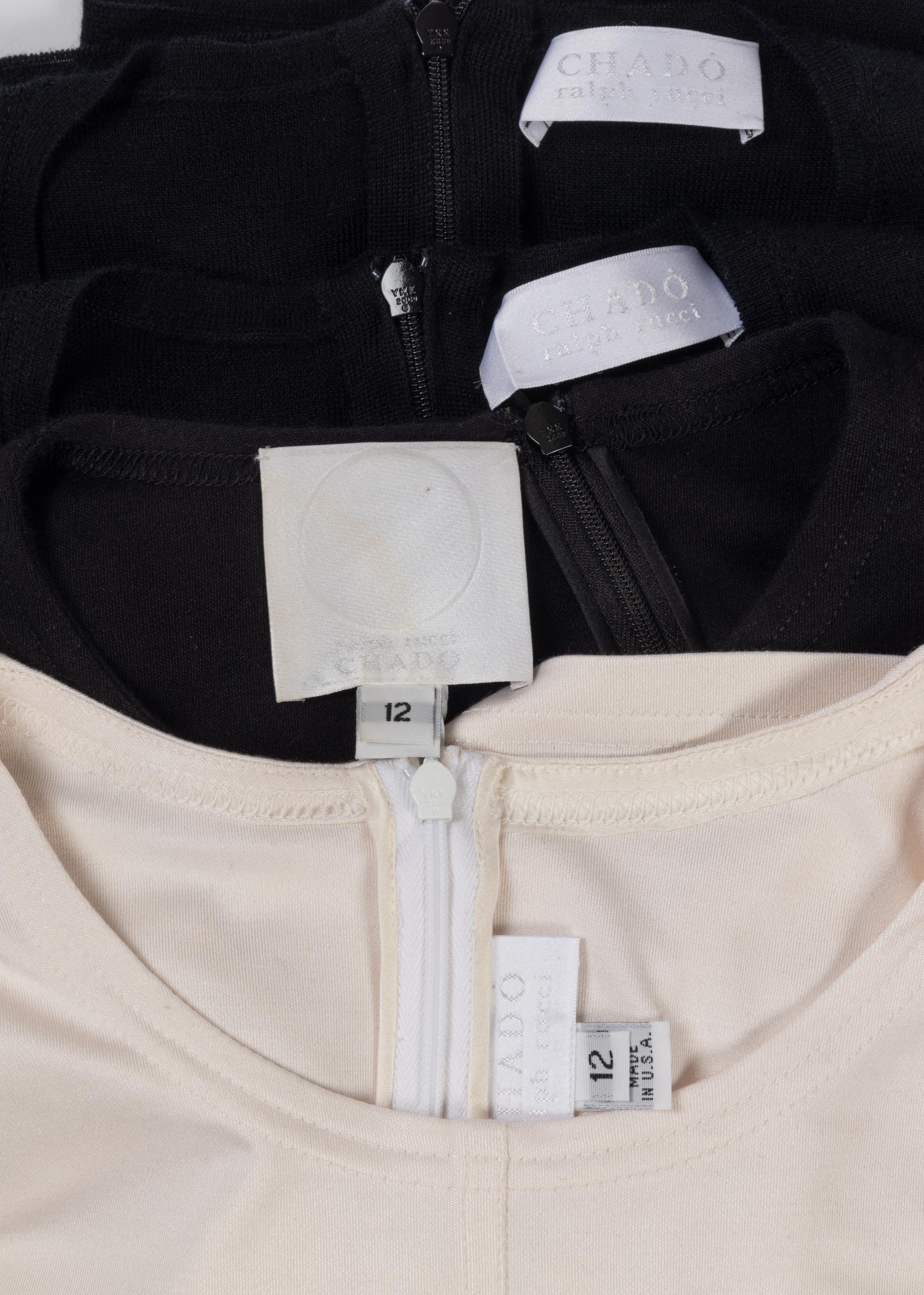 Four Ralph Rucci Knit Tops