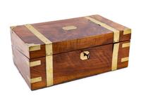An English Brass Banded Lap Desk