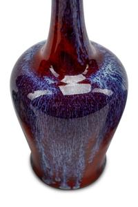 A Group of Five Chinese Flambé Glazed Porcelain Vases
