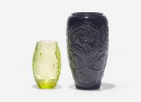 Two Lalique Glass Vases