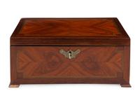 A Louis Philippe Bookmatch-Veneered Table Casket