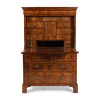 A Queen Anne Walnut Fall-Front Bureau