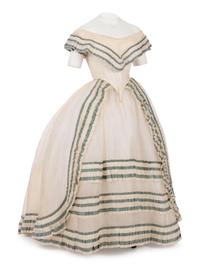 Three Piece Dress with Day and Evening Bodices, 1860s