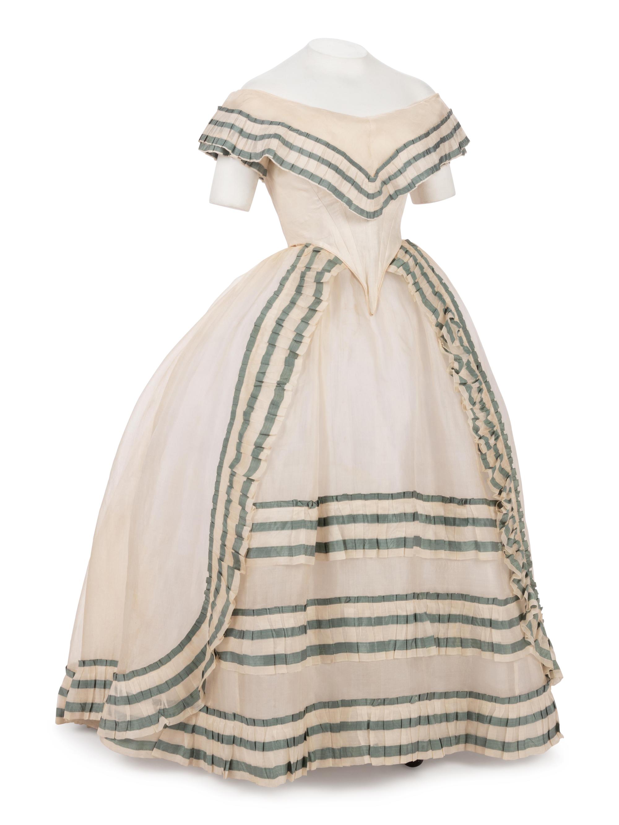 Three Piece Dress with Day and Evening Bodices, 1860s