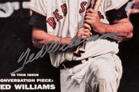 A Ted Williams Signed Autograph Sports Illustrated Cover Display (Upper Deck Authenticated),