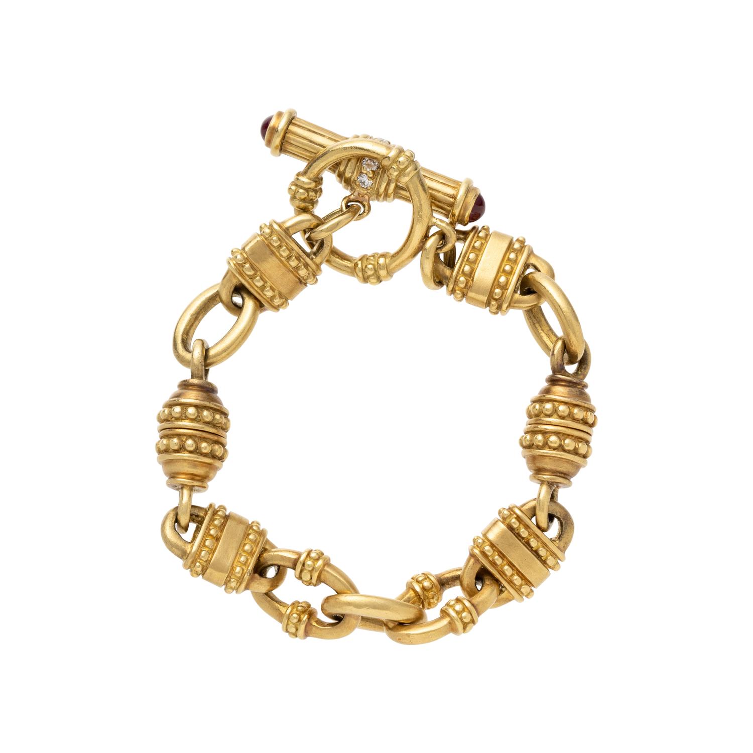 YELLOW GOLD AND DIAMOND BRACELET