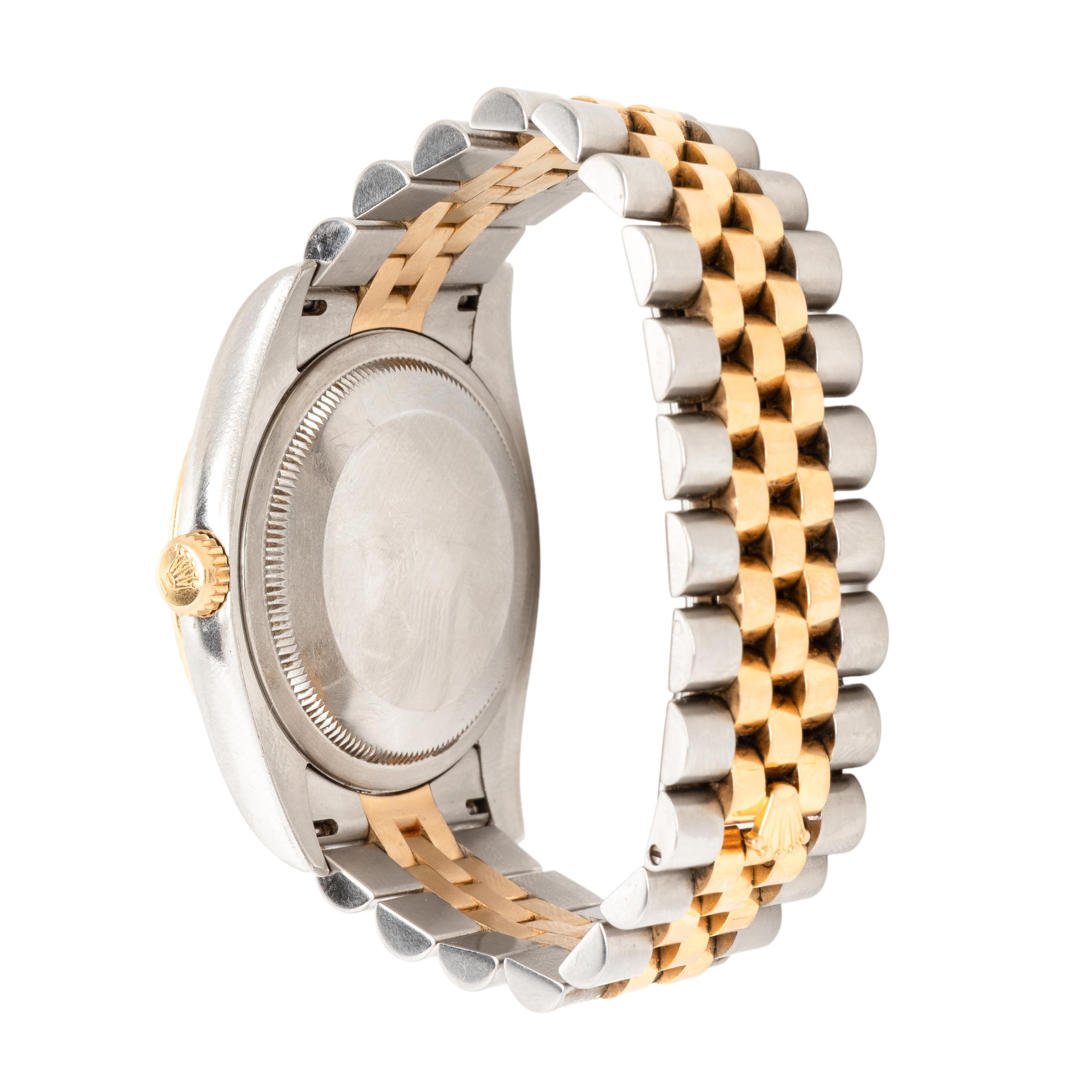 Rolex, Ref. 116233, Stainless Steel and 18K Yellow Gold 'Datejust' Watch with Factory Diamond Dial