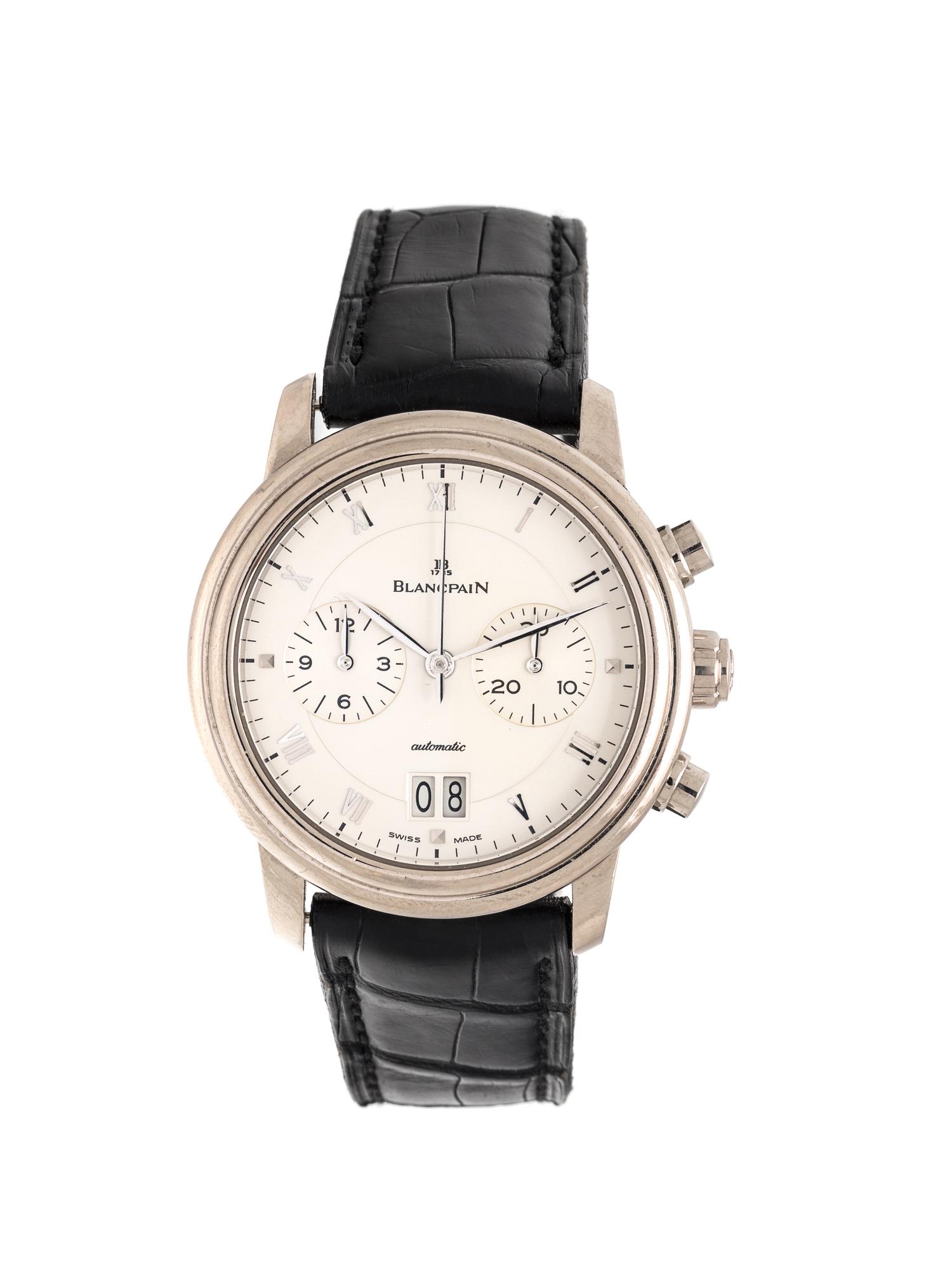 BLANCPAIN, 18K WHITE GOLD CHRONOGRAPH WRISTWATCH