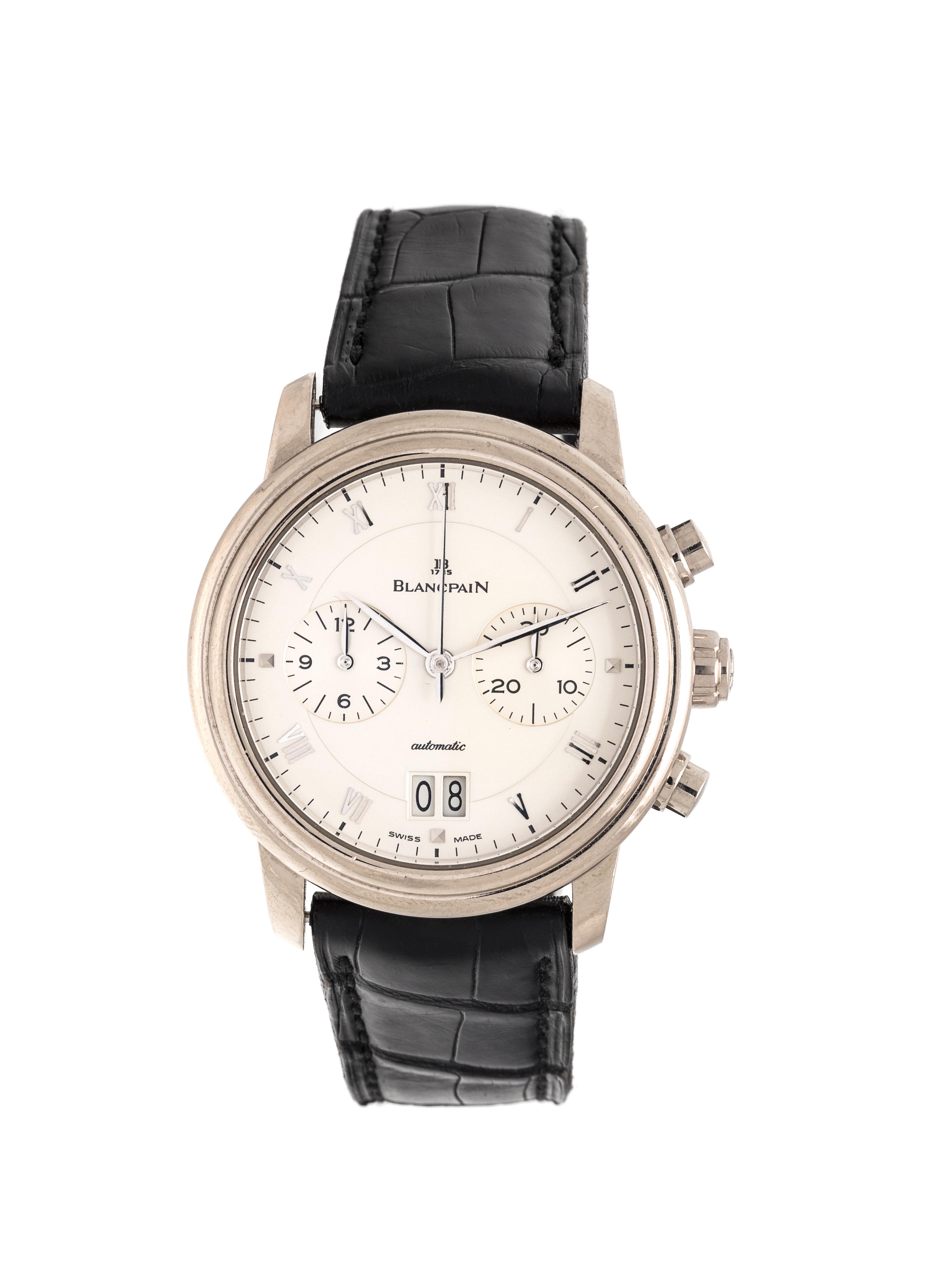 BLANCPAIN, 18K WHITE GOLD CHRONOGRAPH WRISTWATCH