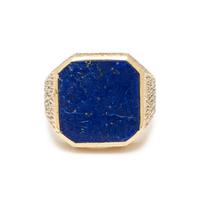 LAPIS LAZULI AND YELLOW GOLD RING