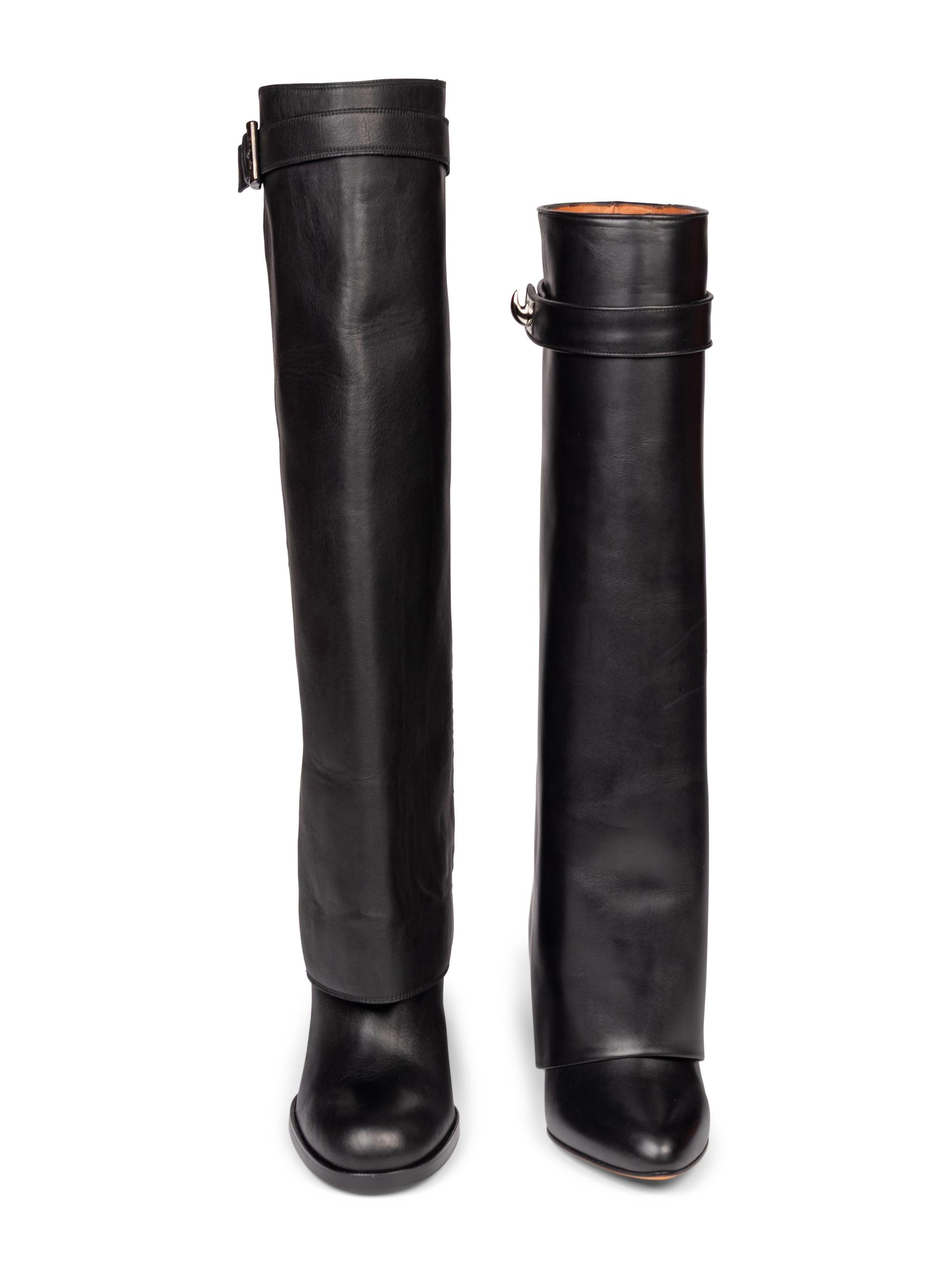 Chanel & Givenchy, Two Pairs of Leather Boots