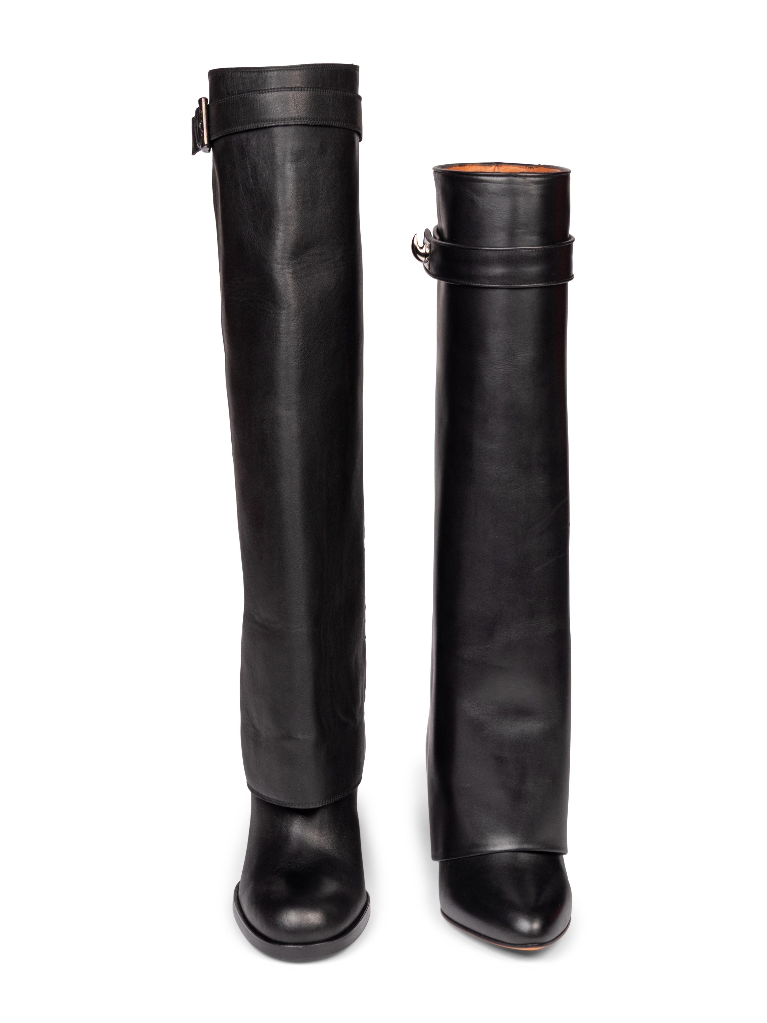 Chanel & Givenchy, Two Pairs of Leather Boots