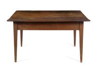 An Oak and Walnut Table