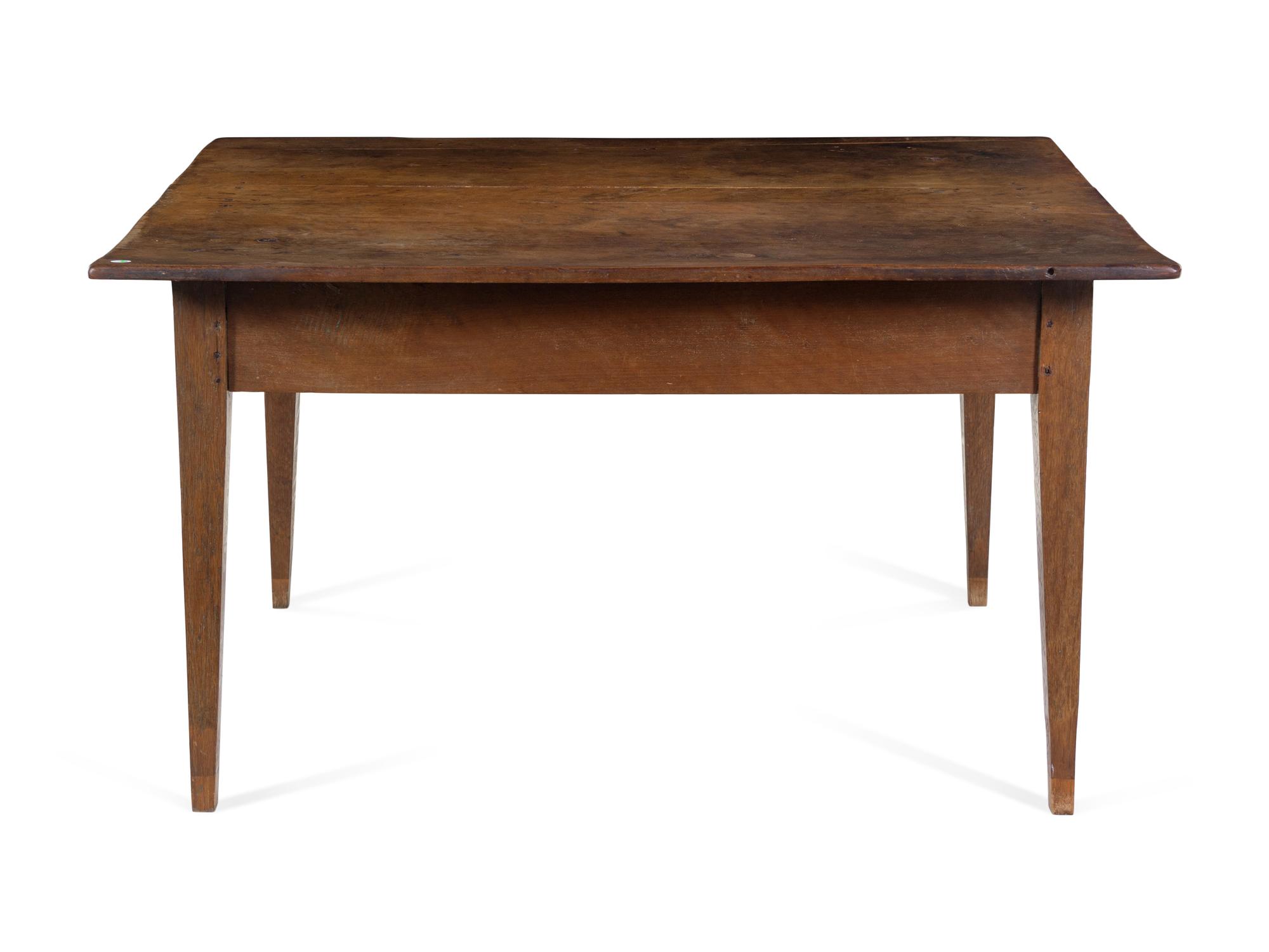 An Oak and Walnut Table