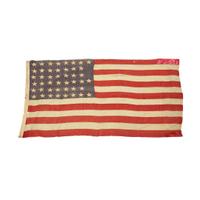 Four 45-Star American Flags and a French Tri-Color Flag O. H. Batchelder & Co., W. M. Horstmann, Philadelphia, and C. W. White Decorator, circa 1898-1900