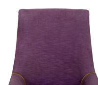 A Victorian Velvet-Upholstered Slipper Chair