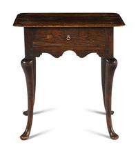 A Queen Anne Style Oak Side Table