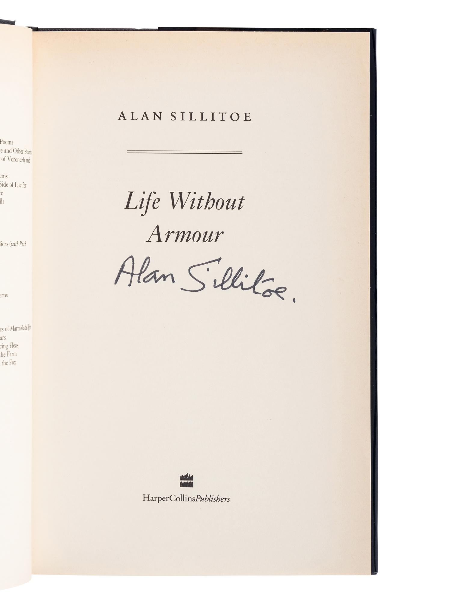 SILLITOE, Alan (1928-2010). A group of 4 FIRST EDITIONS, many SIGNED, comprising: