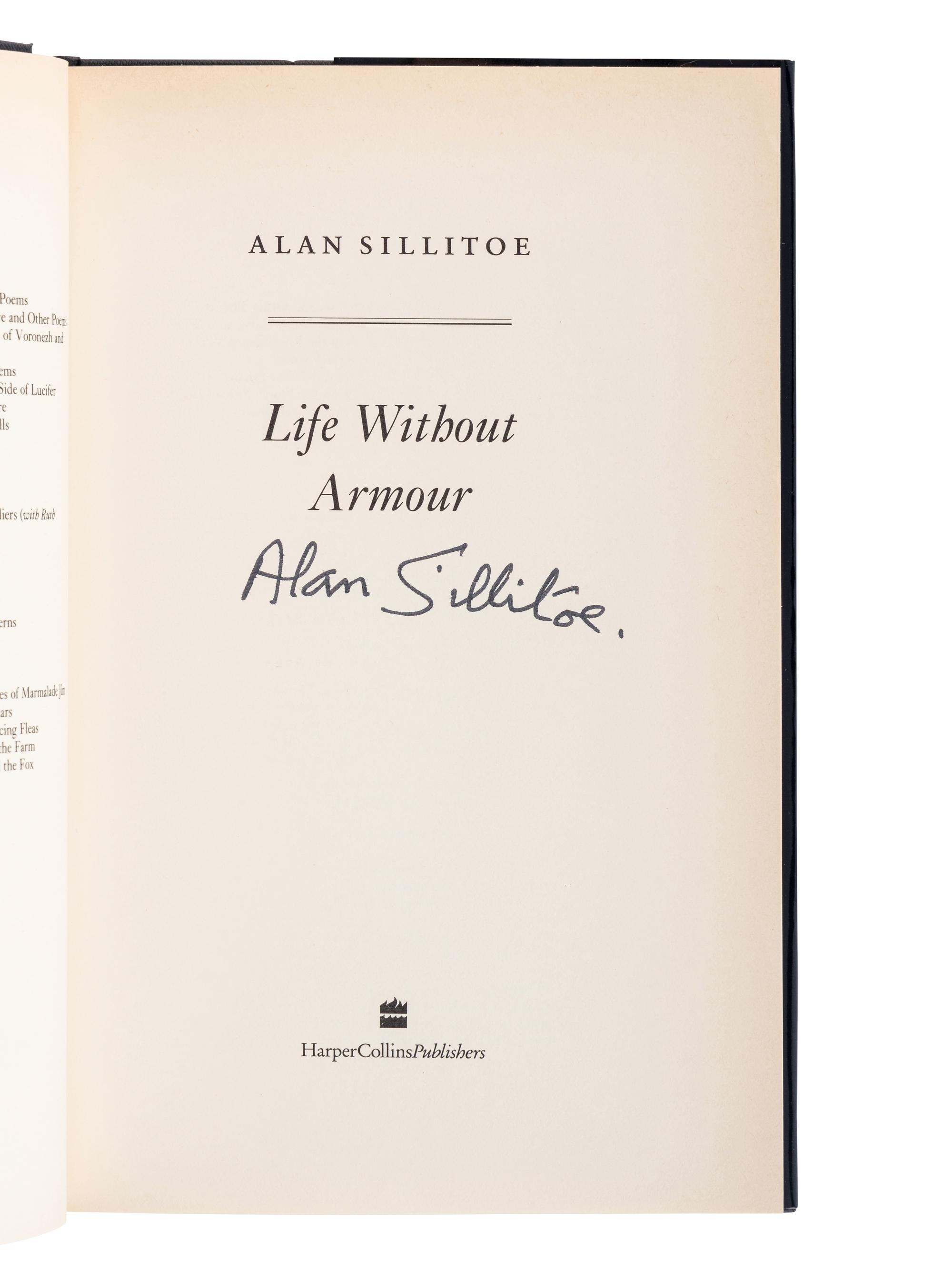 SILLITOE, Alan (1928-2010). A group of 4 FIRST EDITIONS, many SIGNED, comprising: